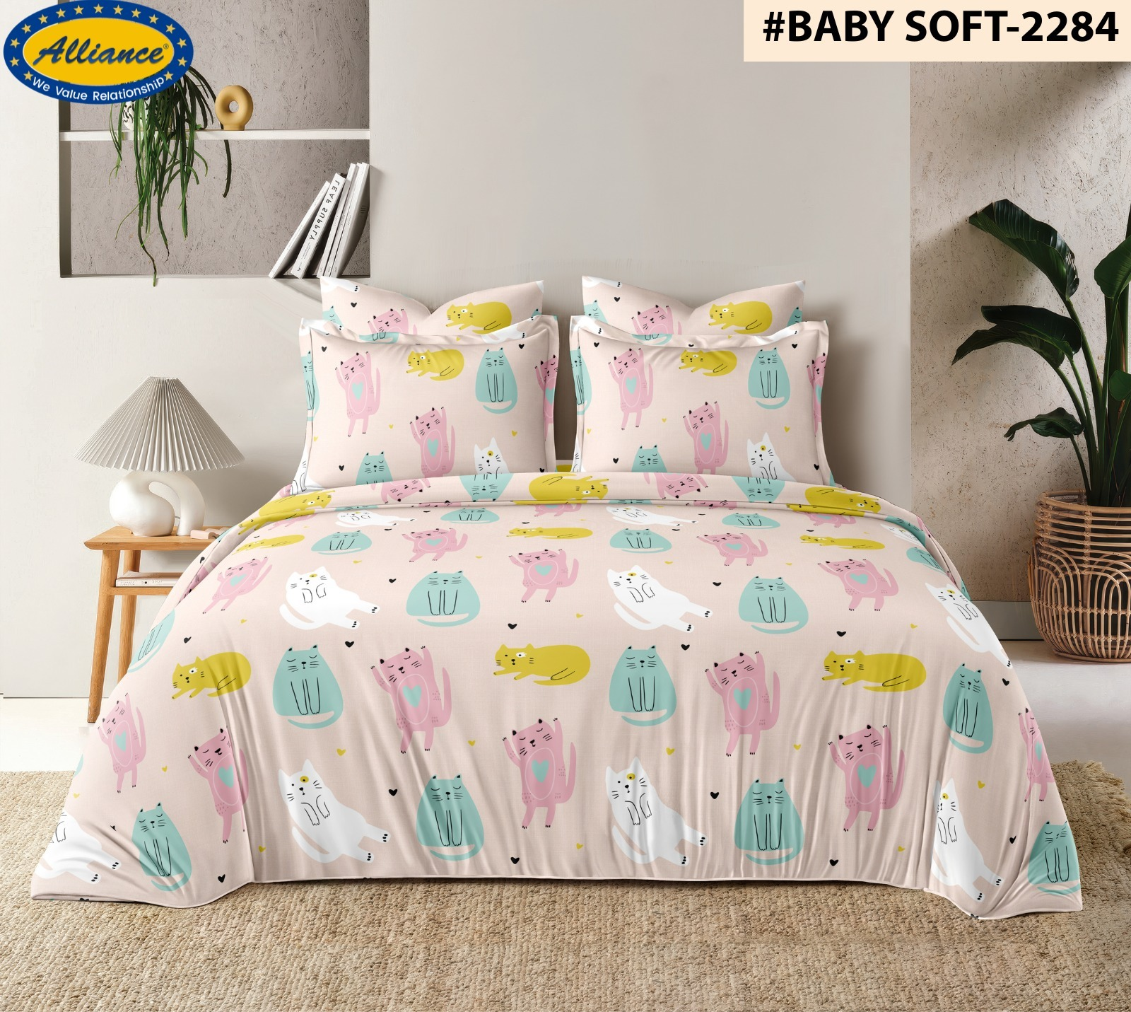 Cotton Feel Bedspread 55x85 Inch – Royal Mantel