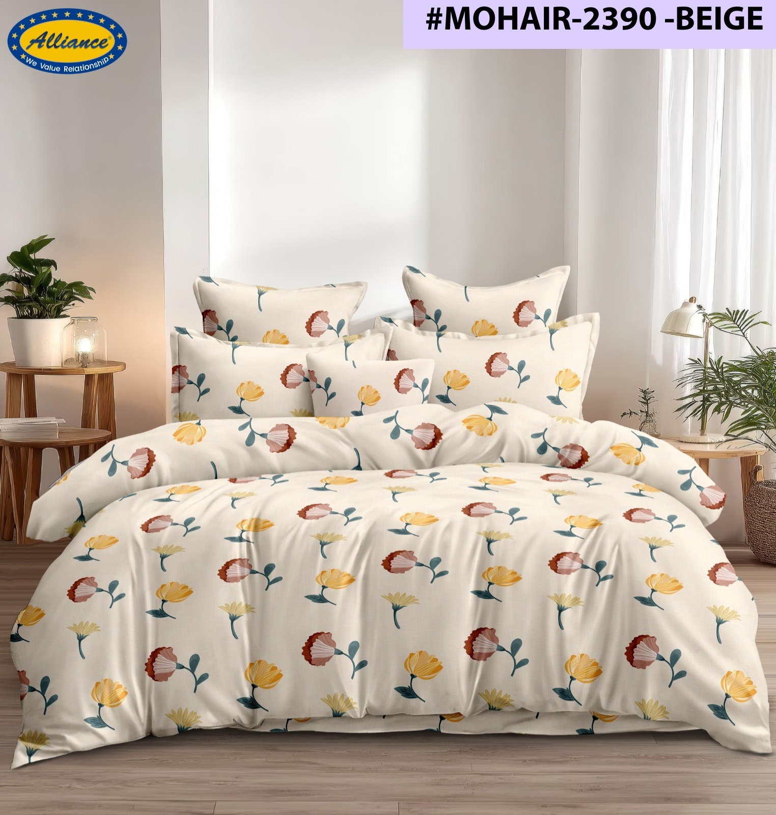 Cotton Feel Bedspread 90x100 Inch