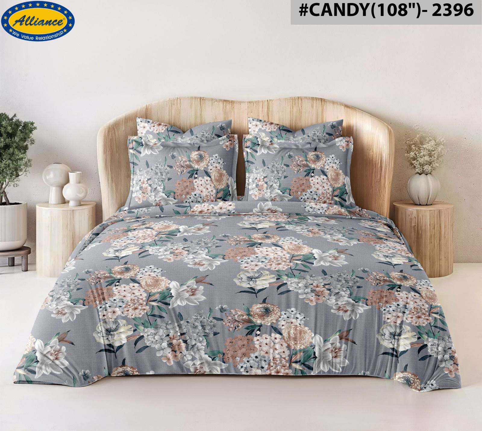 Cotton Feel Bedspread 90x100 Inch