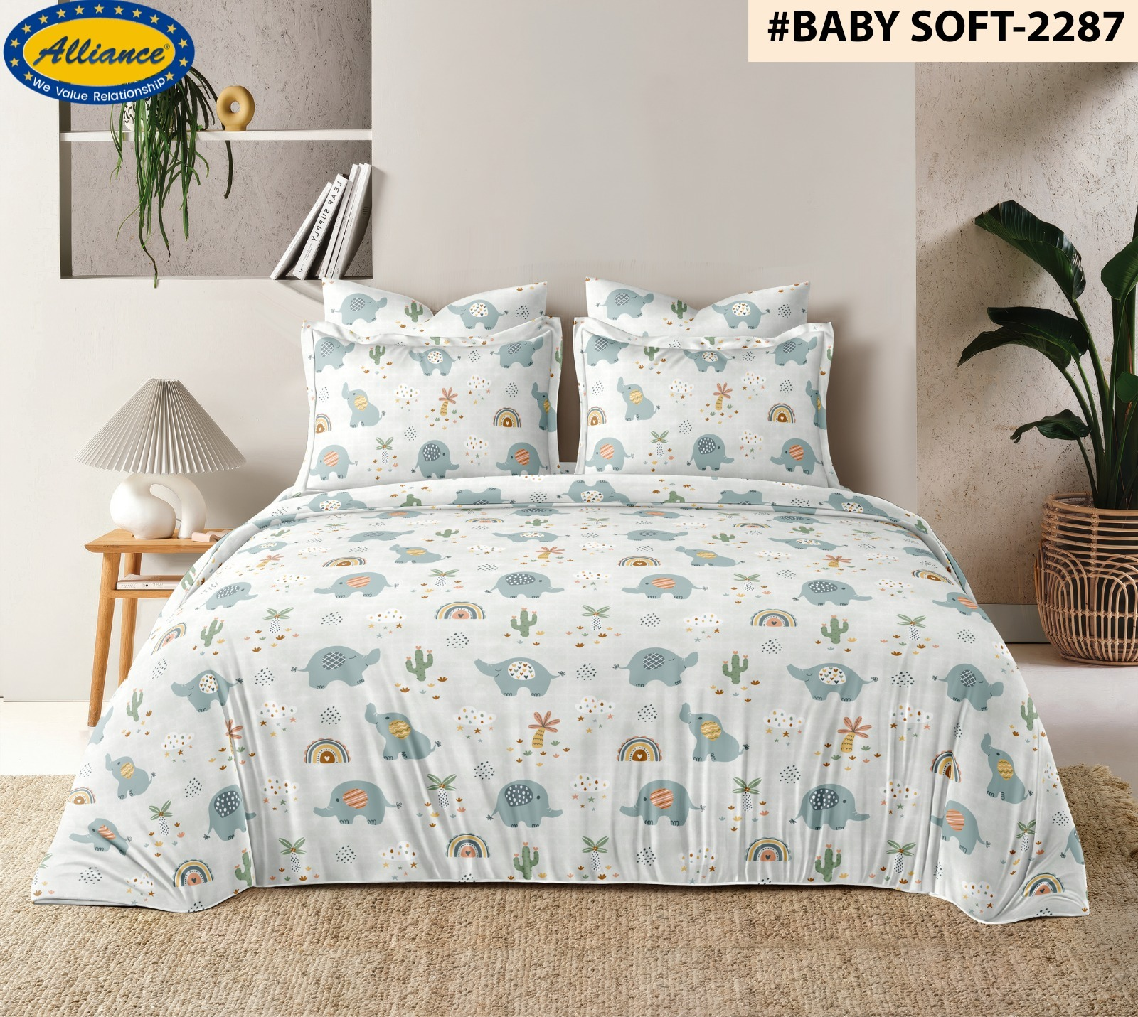 Cotton Feel Bedspread 90x100 Inch – Royal Mantel