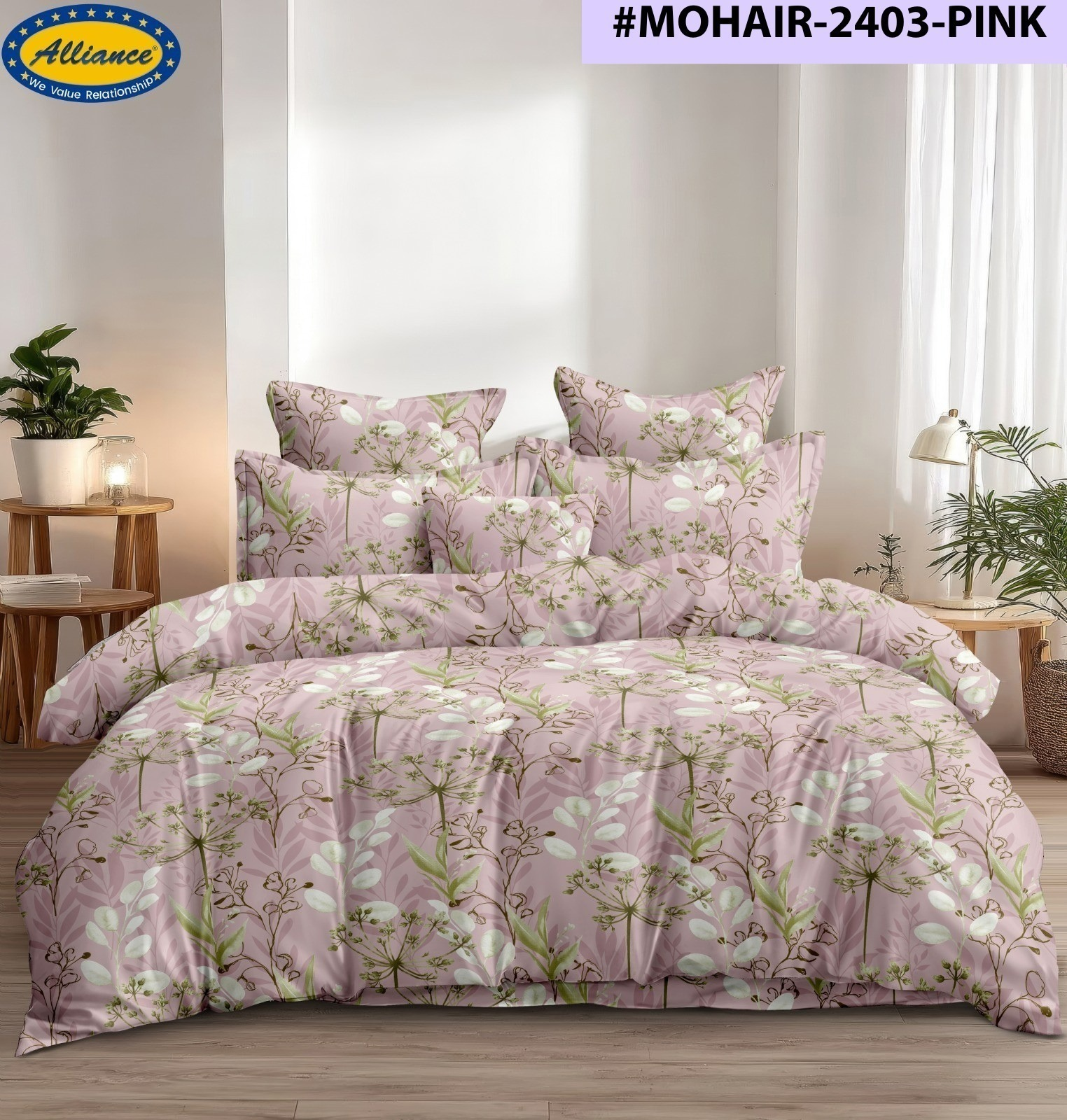 Cotton Feel Bedspread 108x108 Inch