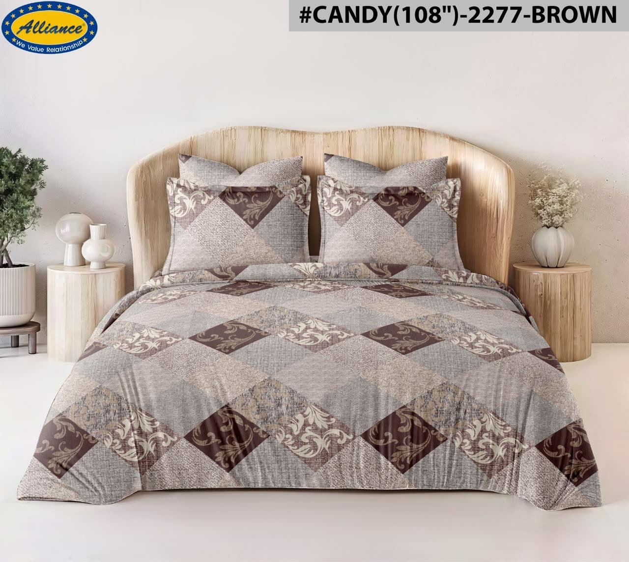 Cotton Feel Bedspread 108x108 Inch – Royal Mantel