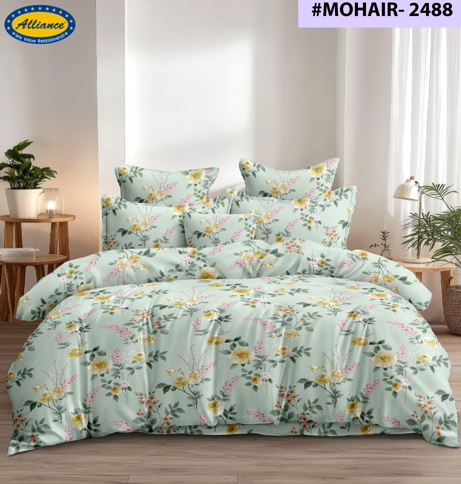 Cotton Feel Bedspread 108x108 Inch – Royal Mantel