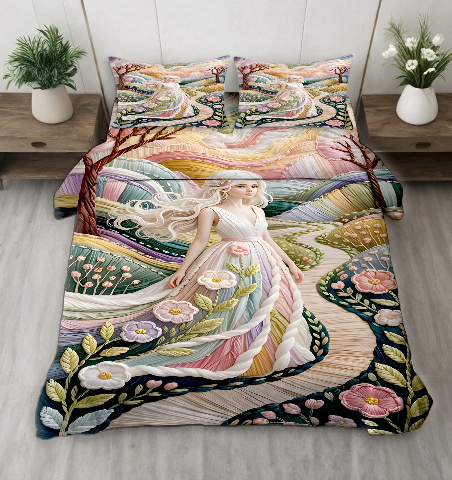 7D bedspread King 108x108 Inch