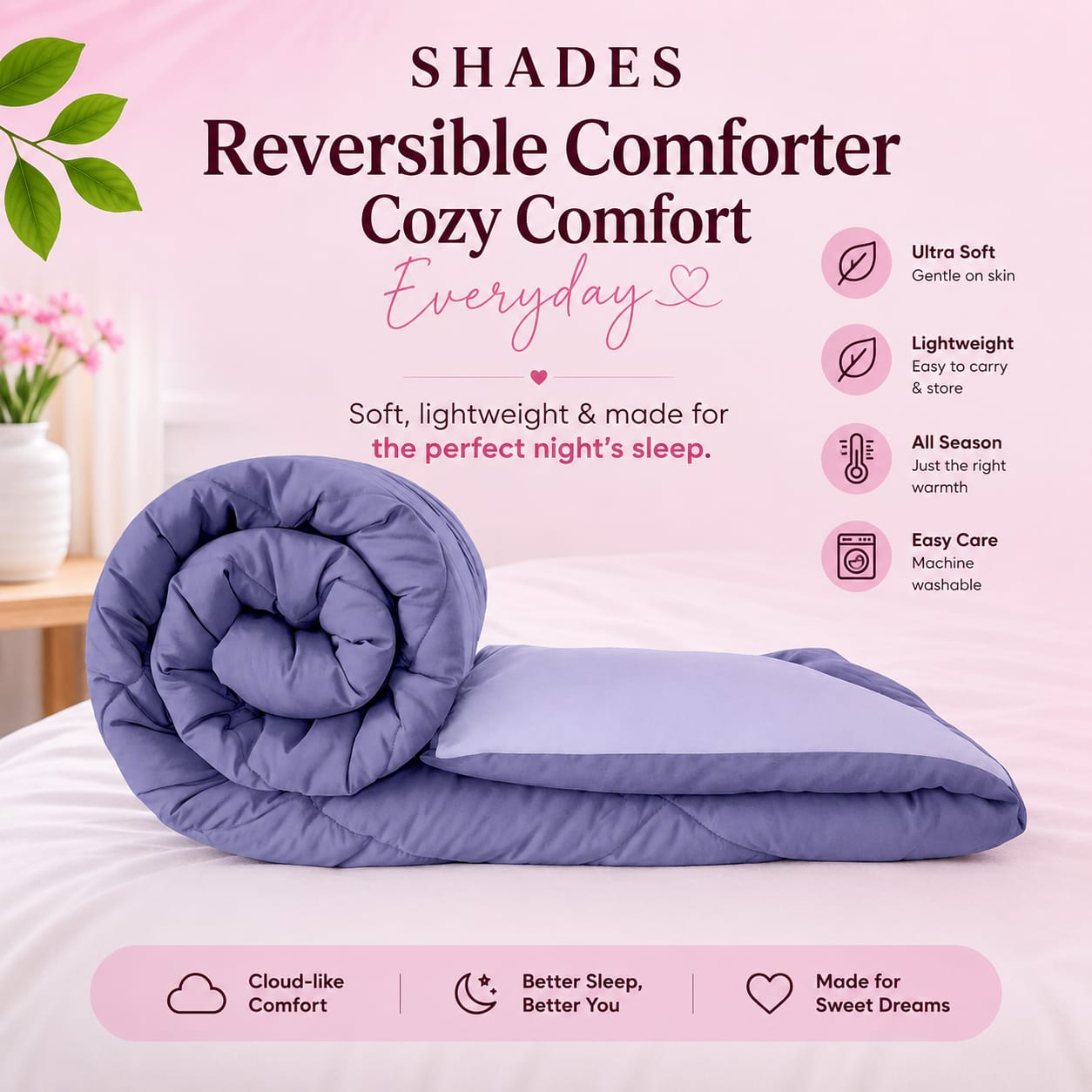 Comforter Double-Lavender – Royal Mantel