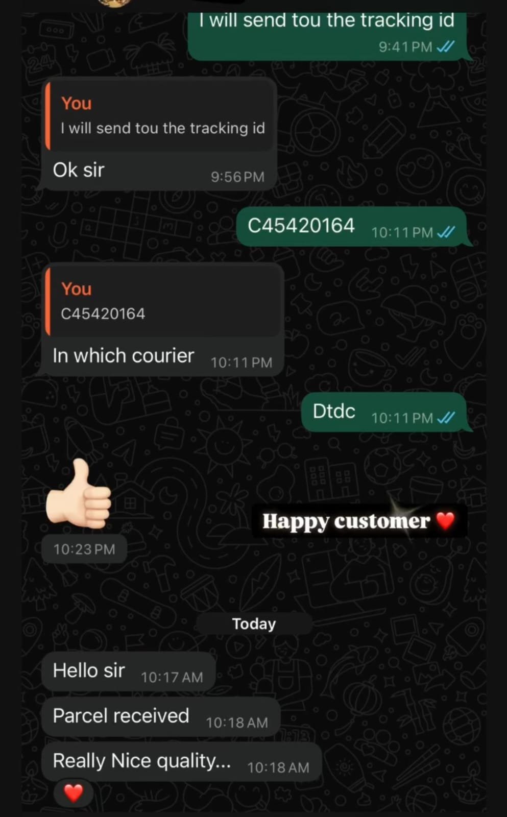 Customer review
