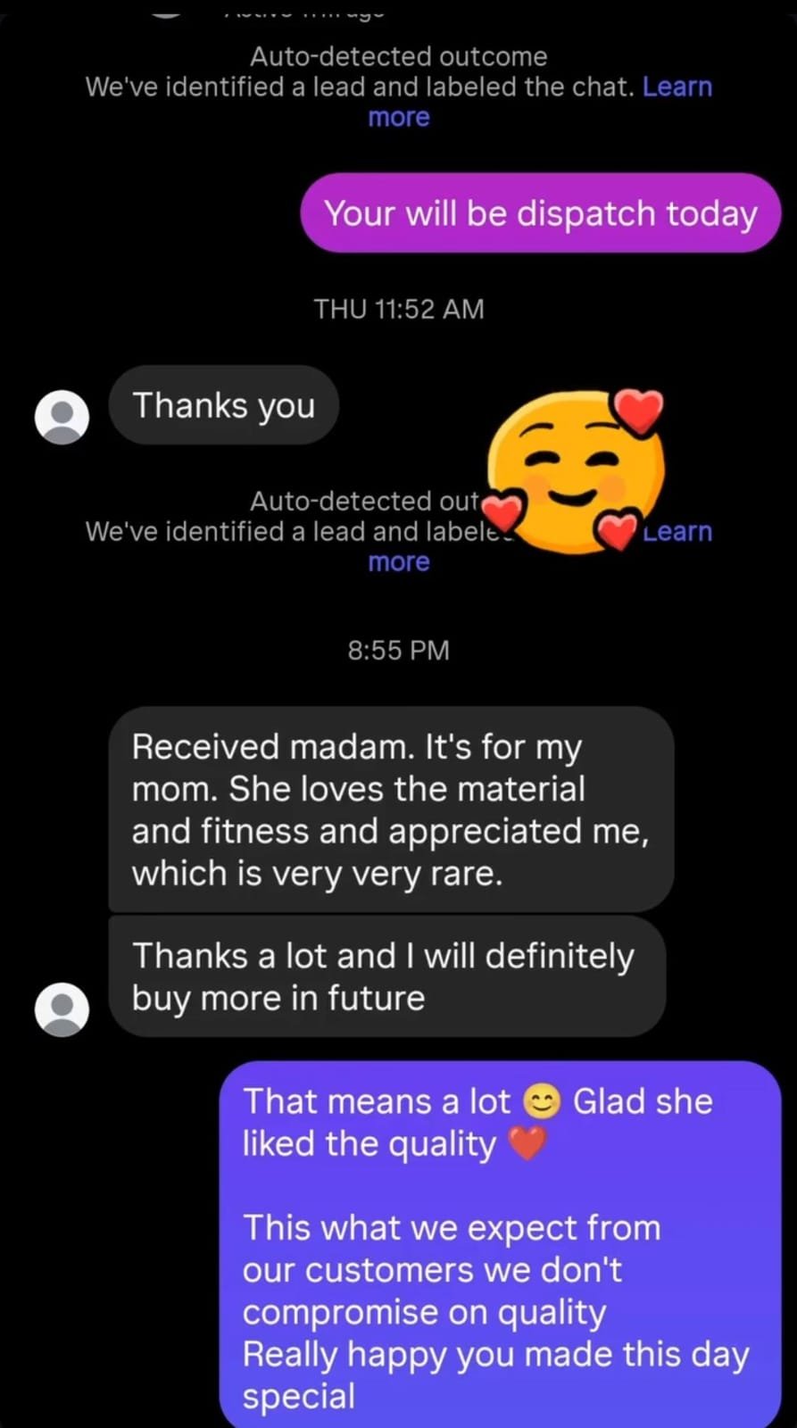 Customer review