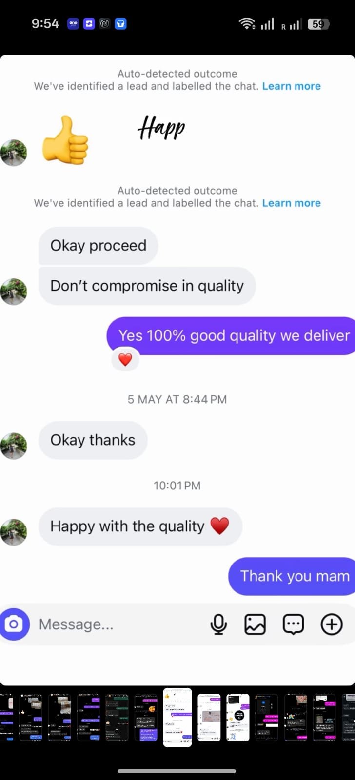 Customer review