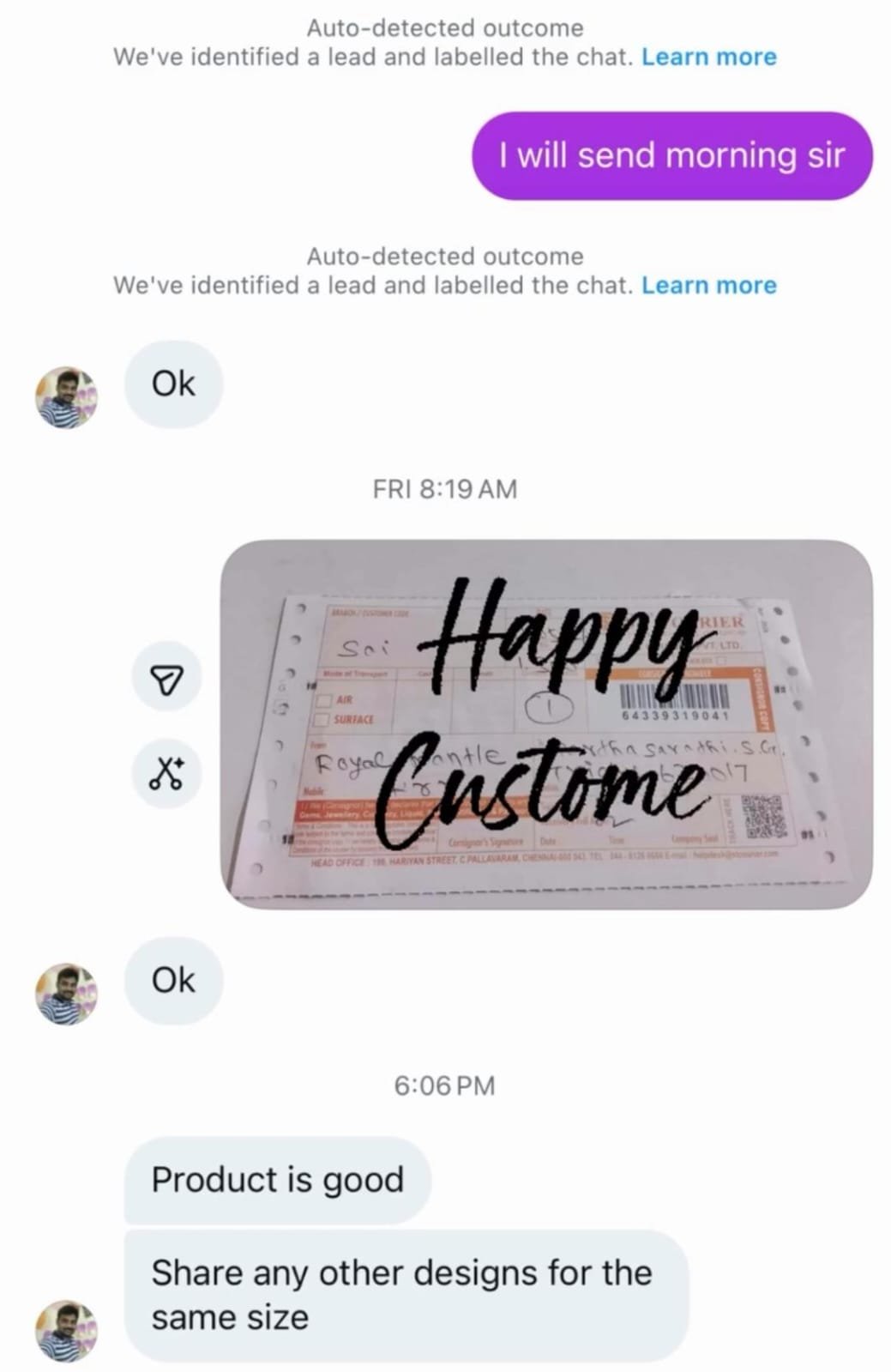 Customer review