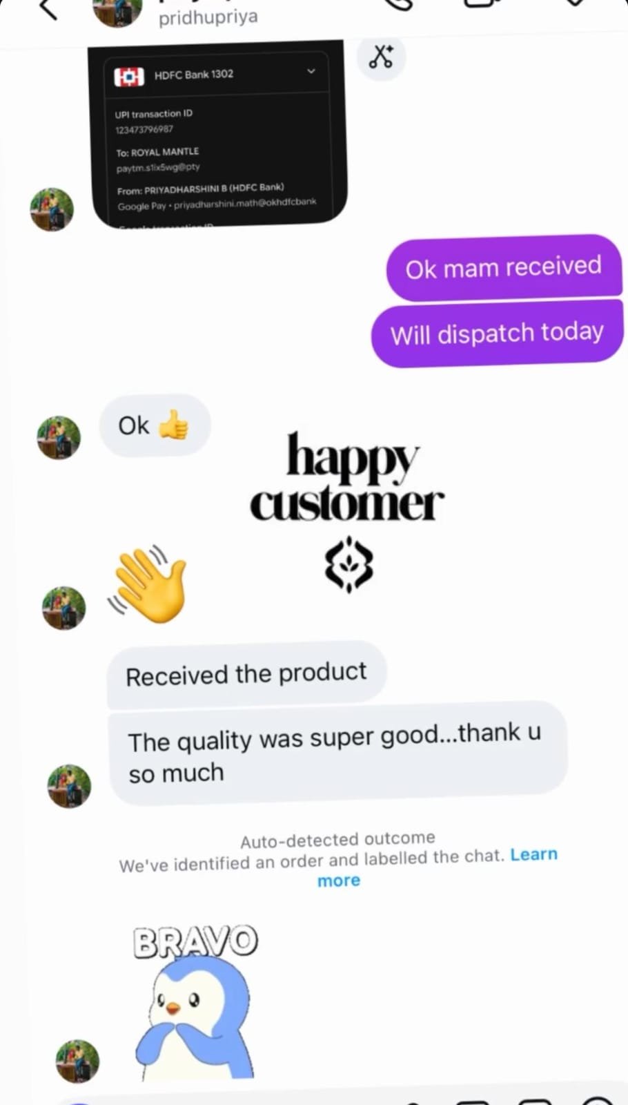 Customer review